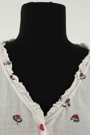 Blouse Des Petits Hauts Blanc en Coton