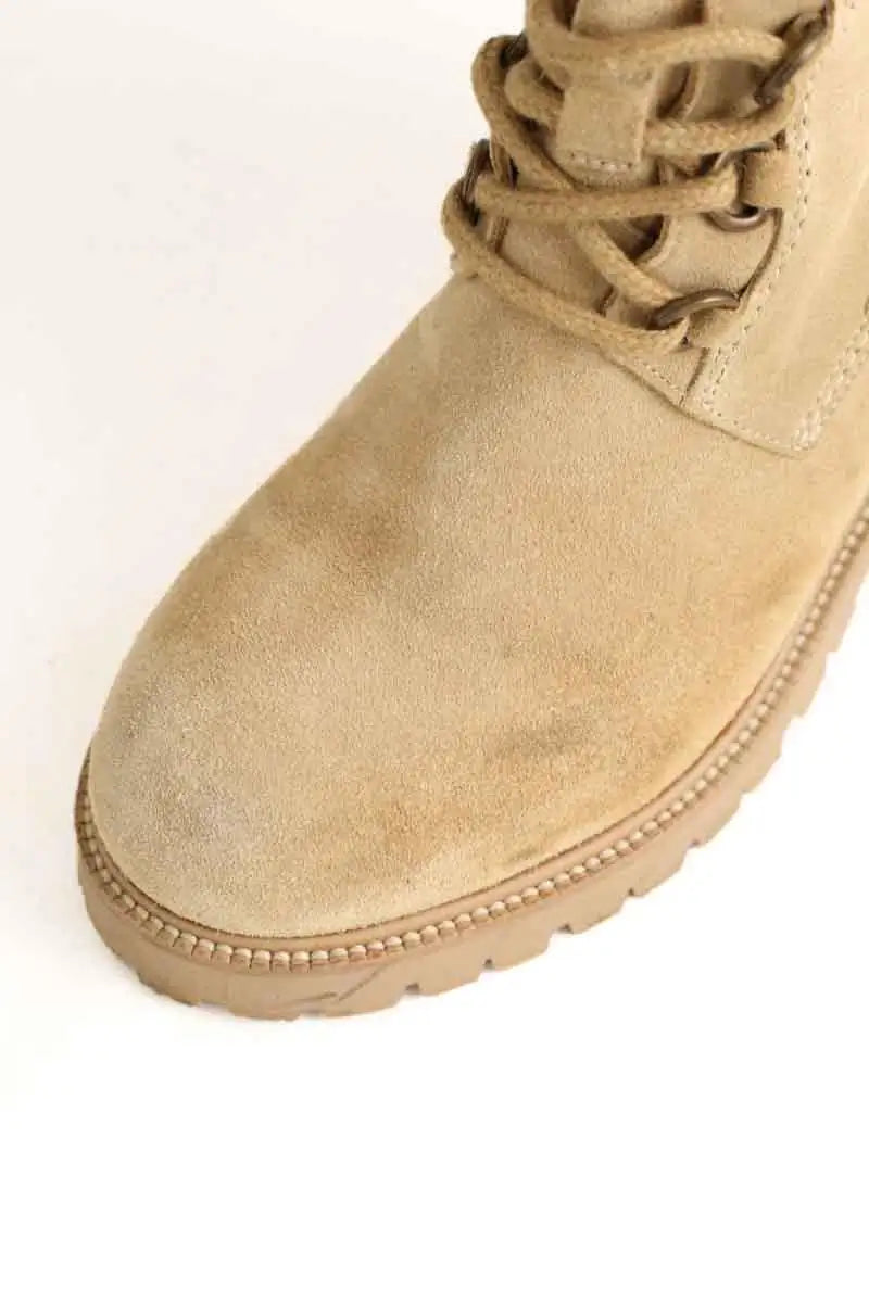 Boots à lacets Maje  Beige