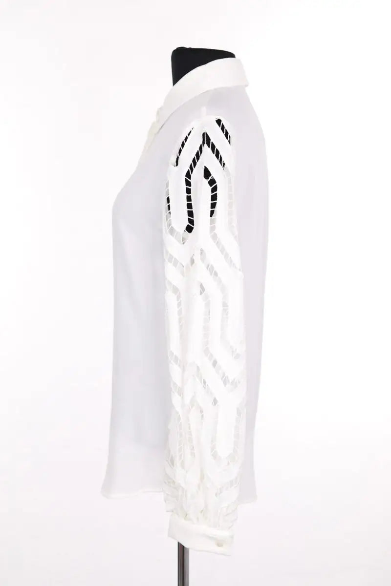 Chemise Anne Fontaine Cecilia Blanc en Synthétique