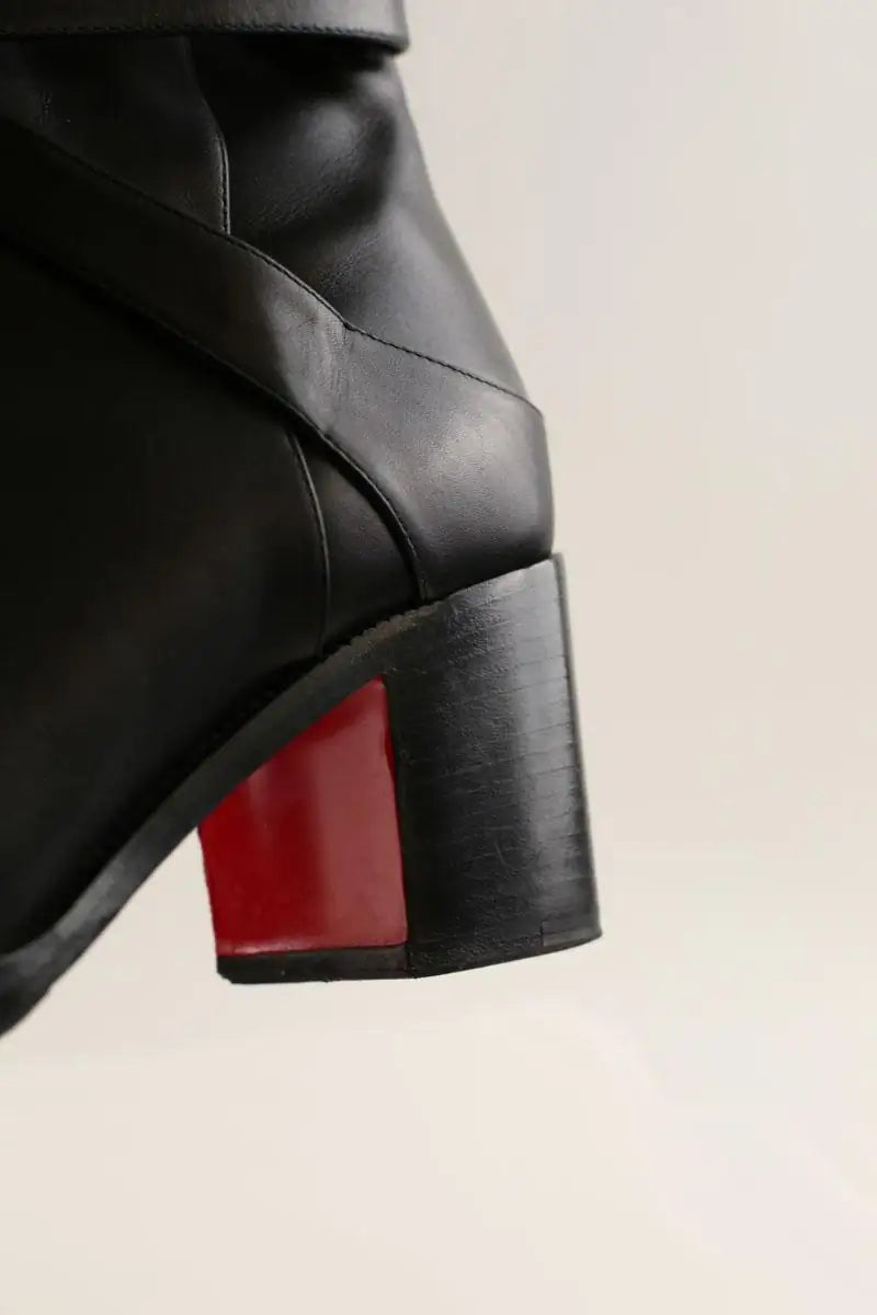 Boots Christian Louboutin Noir en Cuir