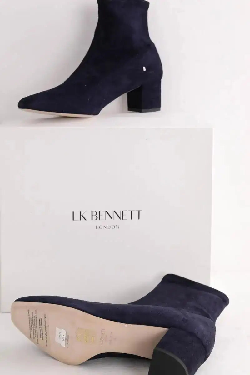 Boots LK Bennett Grove Marine en Daim