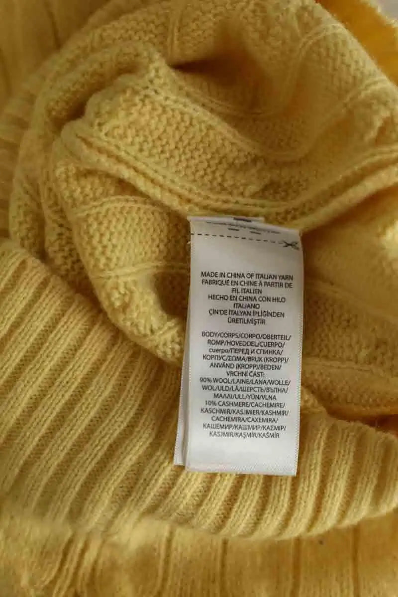 Pull Ralph Lauren Jaune en Laine