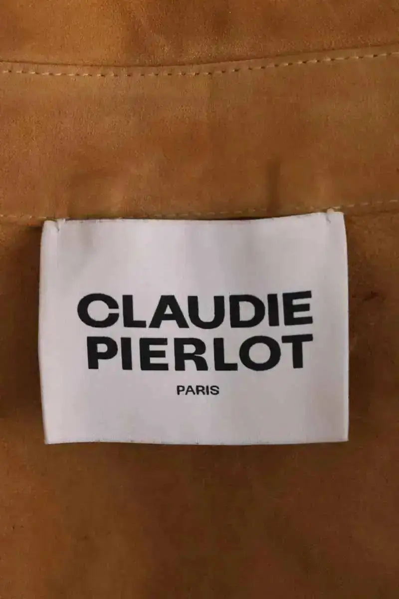 Veste Claudie Pierlot Camel en Daim