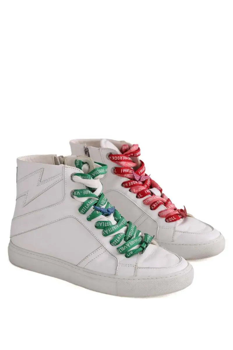 Baskets Zadig & Voltaire Blanc en Cuir