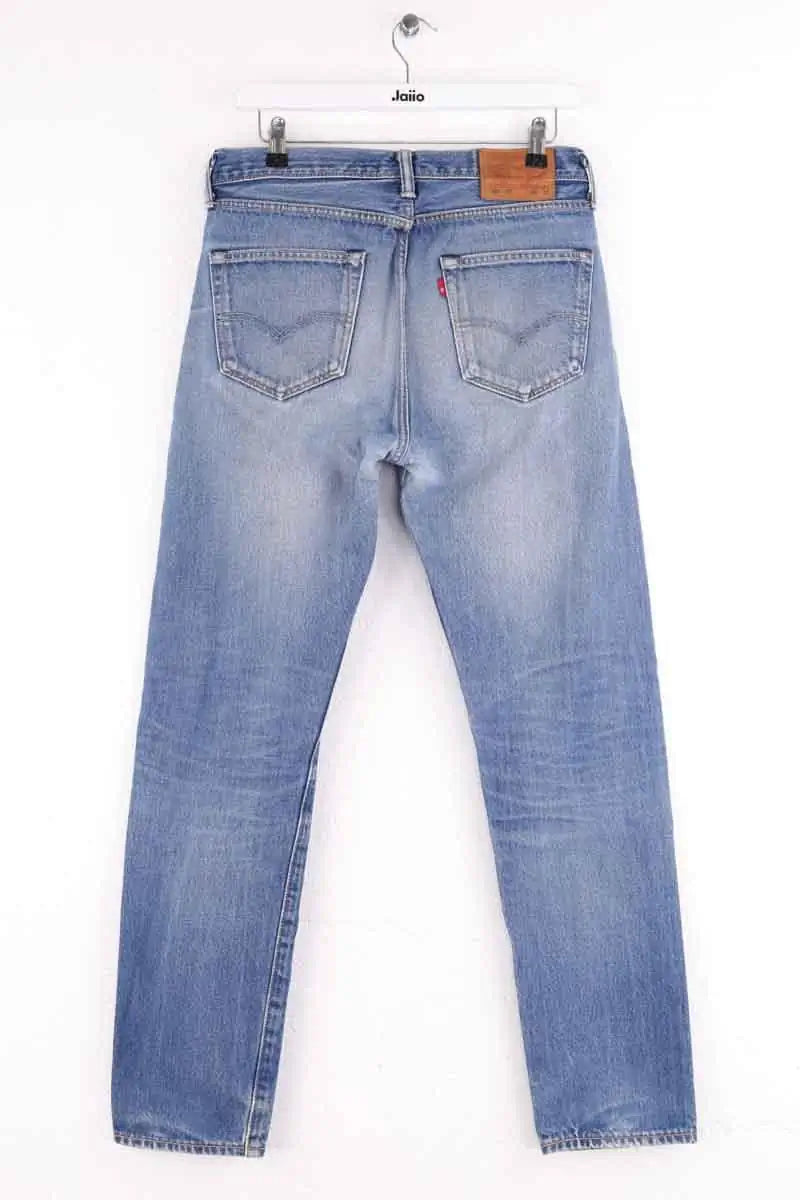 Jean droit Levi's 501 Bleu en Coton