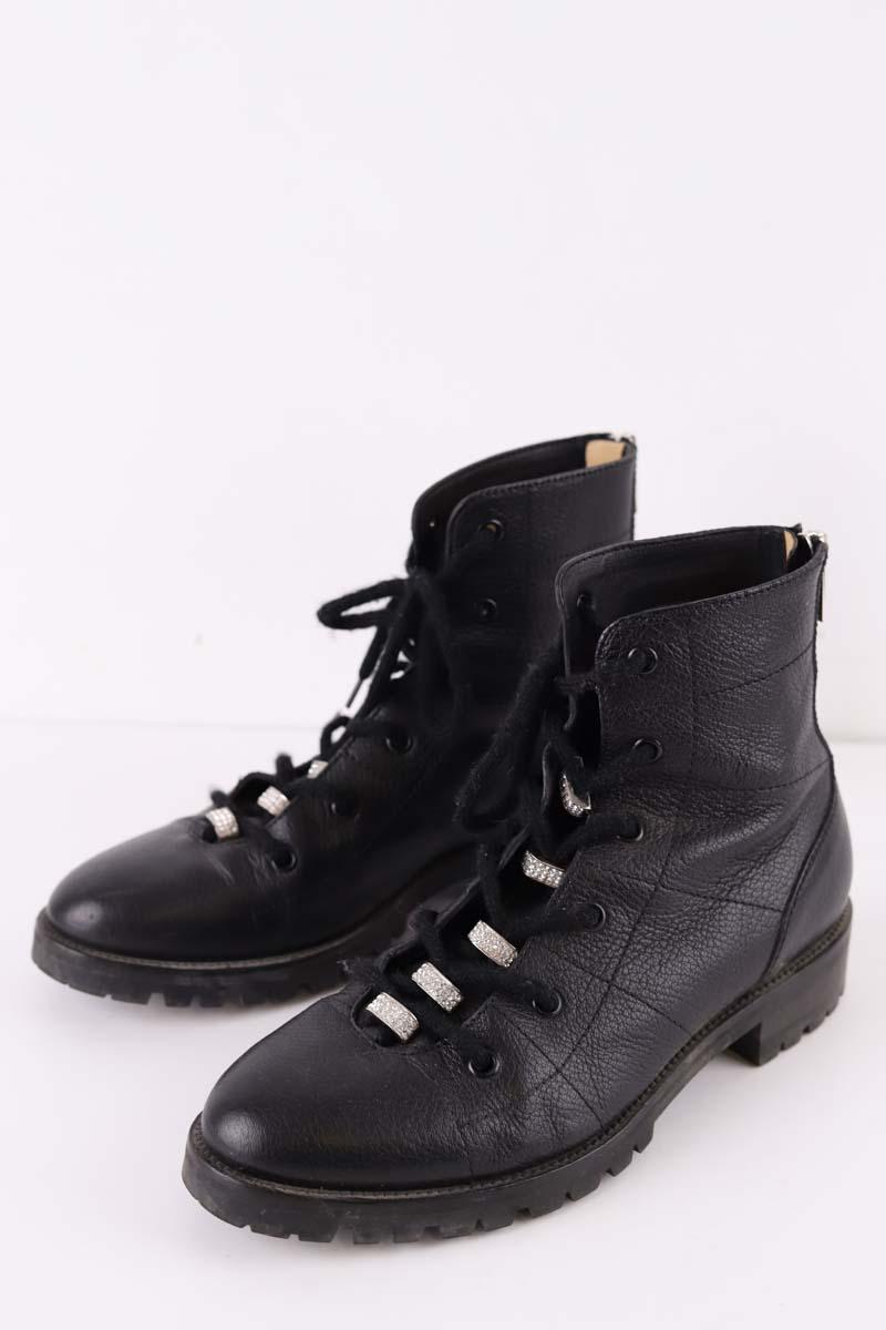 Bottes à lacets Jimmy Choo  Noir
