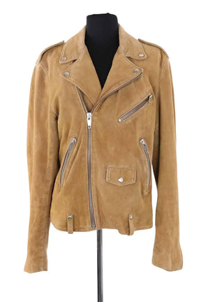 Veste The Kooples Beige en Daim, taille M - Seconde Main