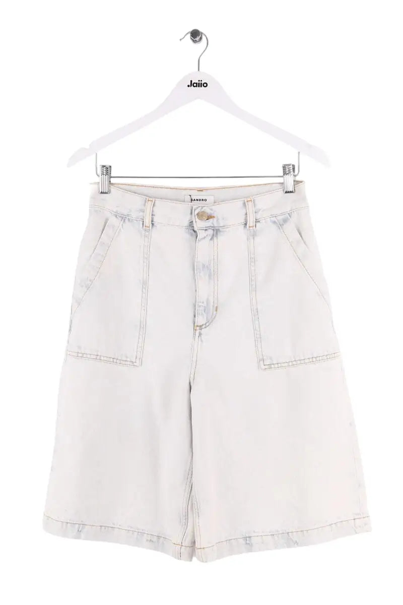 Bermuda Sandro Bleu en Coton, taille M - Seconde Main