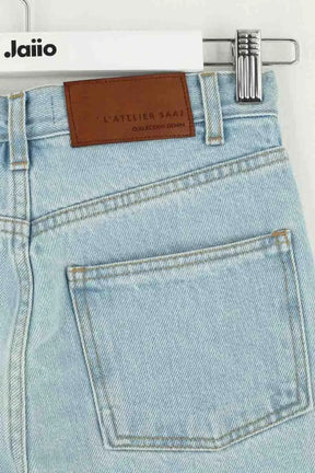 Jean droit Saaj Bleu en Coton