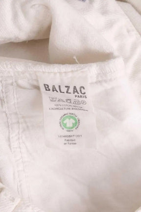 Jean large Balzac Ecru en Coton