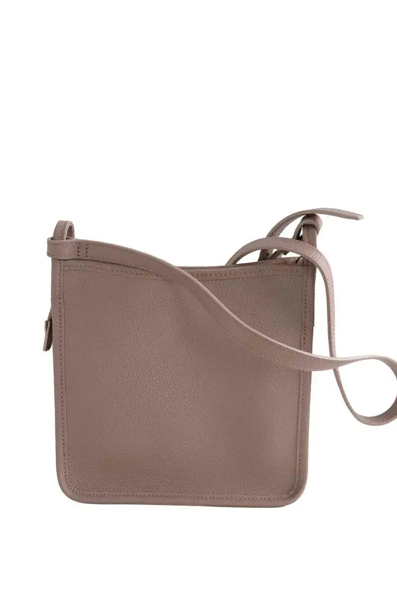 Sac à bandoulière Longchamp Le Foulonné S Gris en Cuir