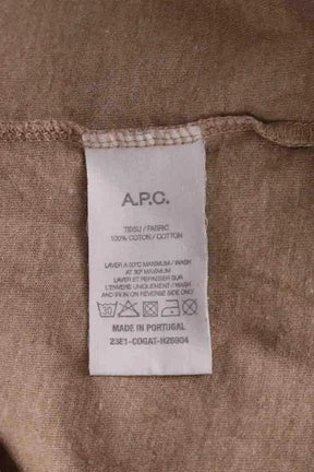 T-shirt APC Beige en Coton