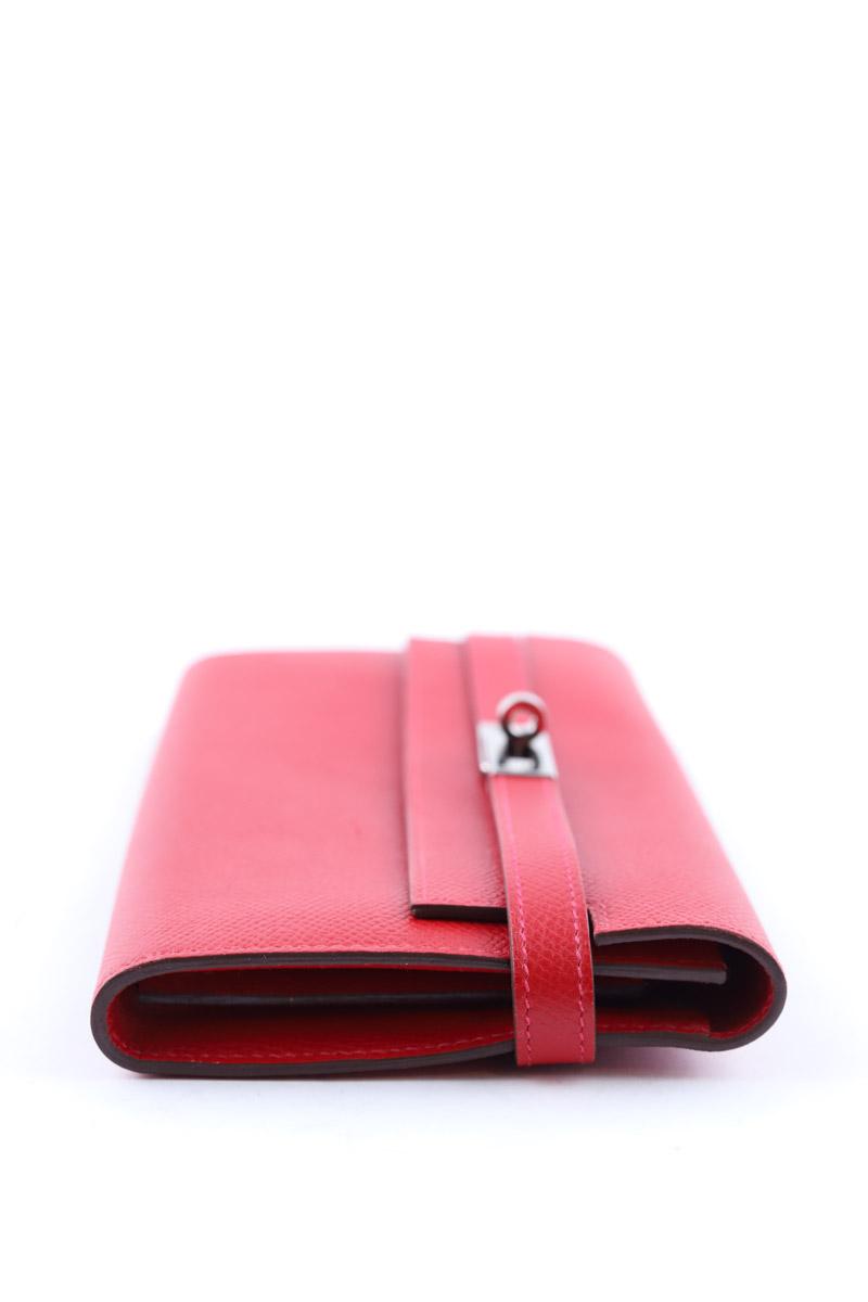 Portefeuille Hermès Kelly Rouge