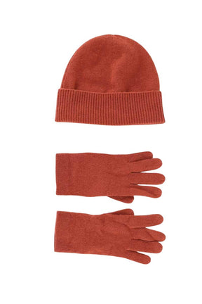 Lots gants et bonnet Eric Bompard  Marron