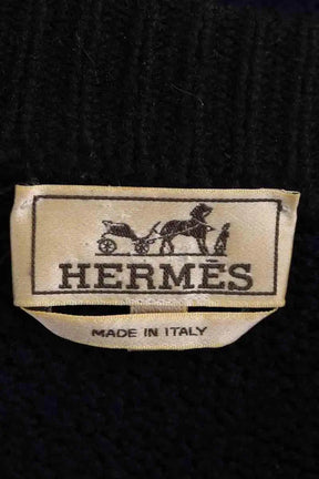 Gilet Hermès Bleu en Cachemire