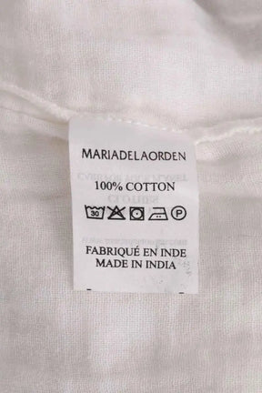 Robe Maria de la Orden Blanc en Coton