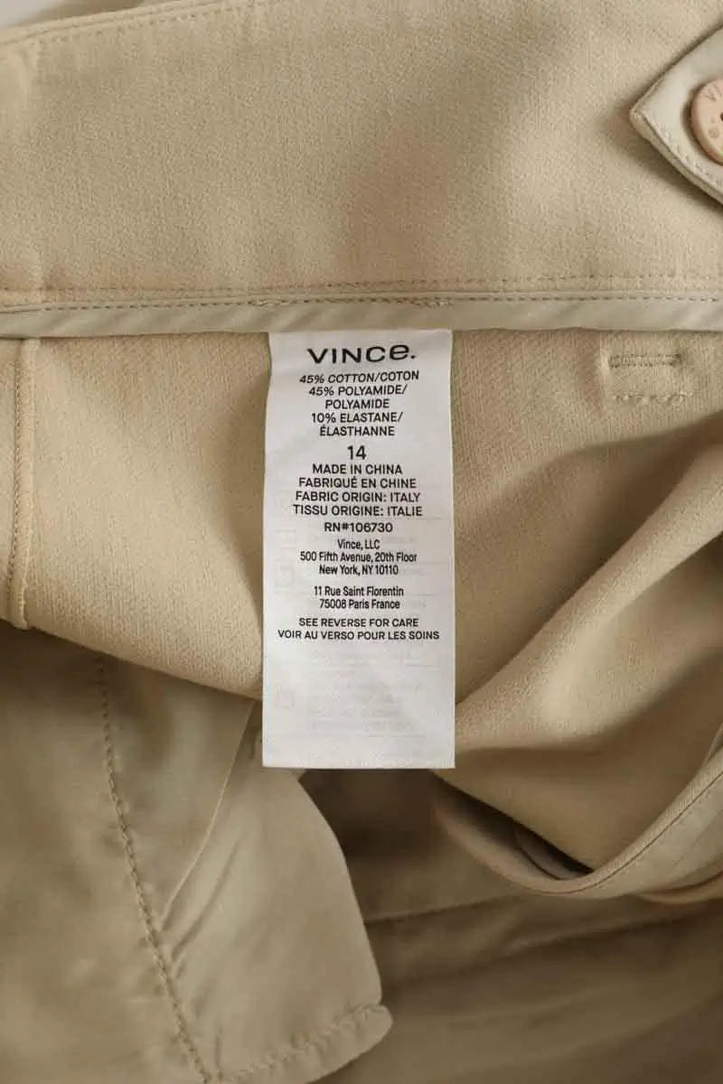 Pantalon droit Vince  Beige