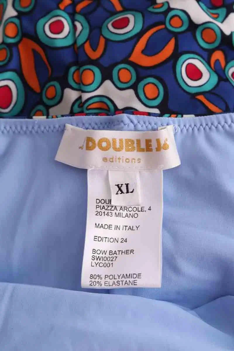 Maillot de bain Double Je Bleu en Synthétique