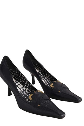 Talons Prada Noir en Cuir