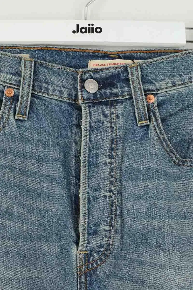Jean droit Levi's Bleu en Coton