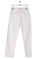 Jean droit Dior Blanc en Coton, taille XXS - Seconde Main