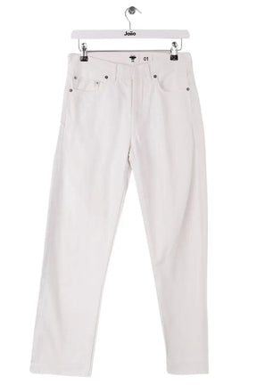 Jean droit Dior Blanc en Coton, taille XXS - Seconde Main