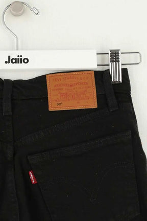 Jean droit W23 L26 Levi's 501 Noir en Coton