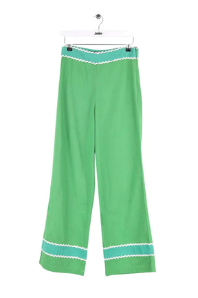 Pantalon Maria de la Orden Vert en Coton, taille S - Seconde Main