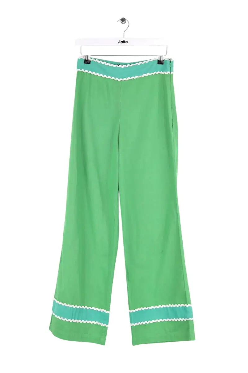 Pantalon Maria de la Orden Vert en Coton, taille S - Seconde Main