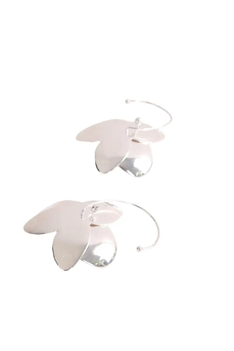 Boucles d'oreilles Casablanca Orchid Earrings Argent en Acier