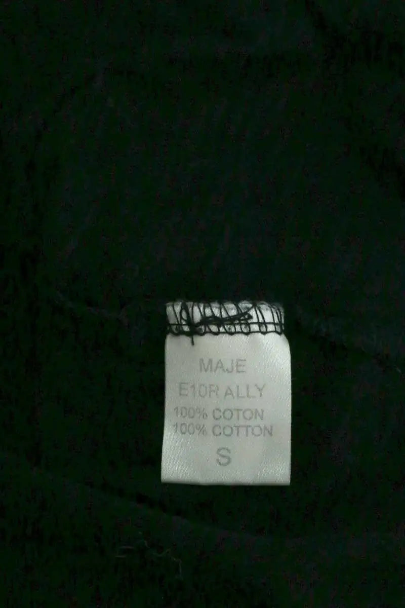T-shirt Maje Noir en Coton