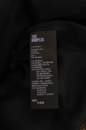 Mini jupe The Kooples Marron en Cuir