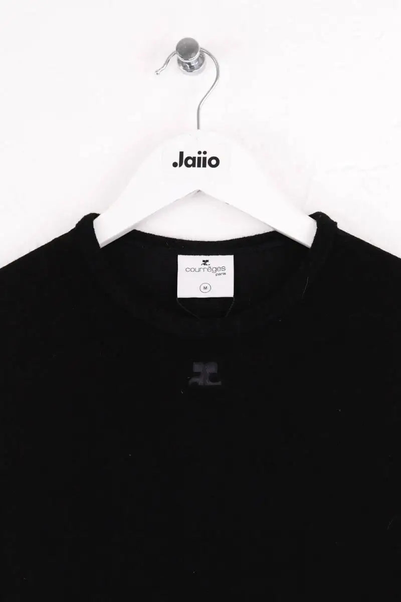 T-shirt Courrèges Noir en Viscose