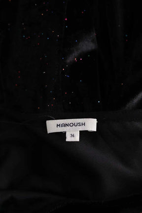 Robe Manoush Noir en Velours