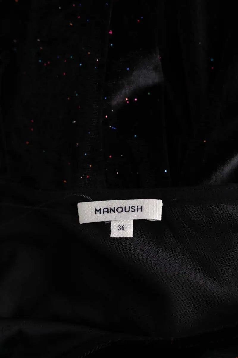 Robe Manoush Noir en Velours