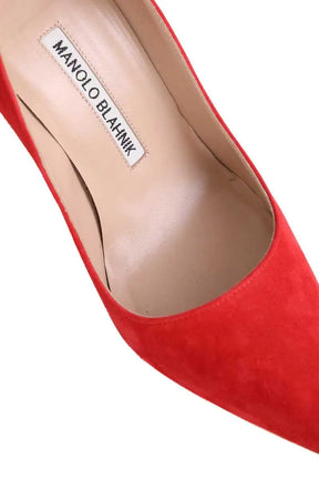 Talons Manolo Blahnik Rouge en Daim