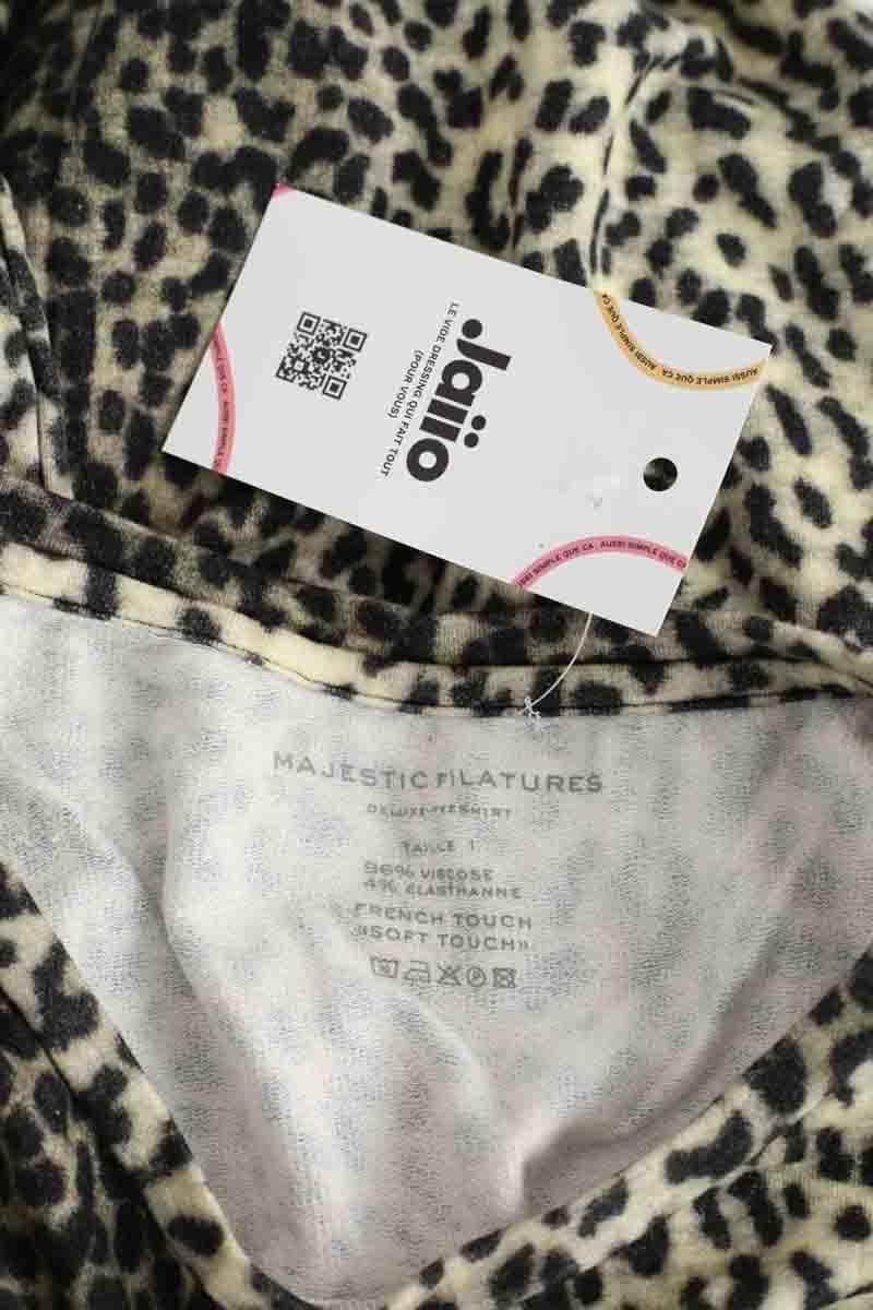 T-shirt Majestic Filatures  Marron