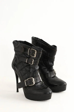 Boots Burberry Noir en Cuir