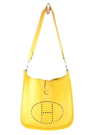Bandoulière Hermès Evelyne Jaune