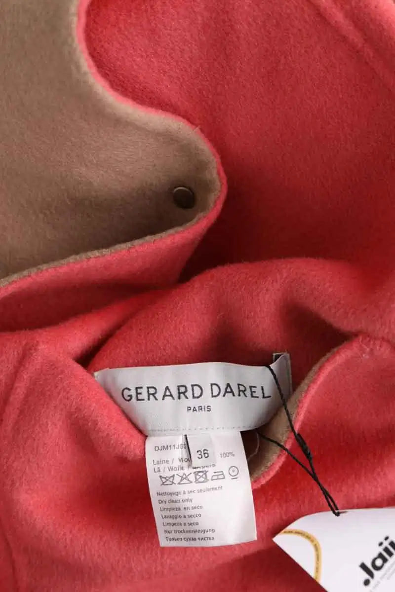Manteau Réversible Gerard Darel Camel en Laine
