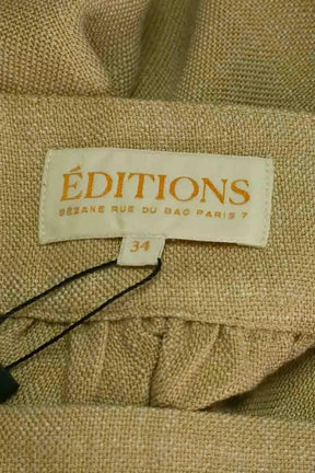 Jupe Sézane Beige en Coton