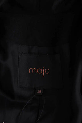 Blazer Maje Noir en Laine