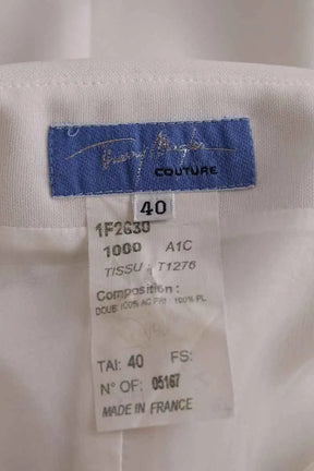 Robe de cérémonie Thierry Mugler Couture Blanc en Synthétique