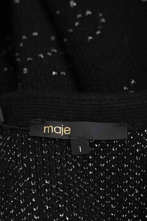 Gilet Maje Noir en Laine