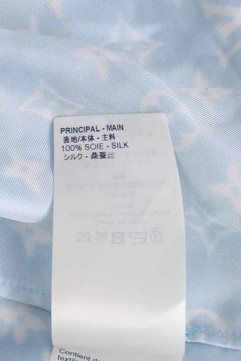 Chemise Louis Vuitton Bleu en Soie