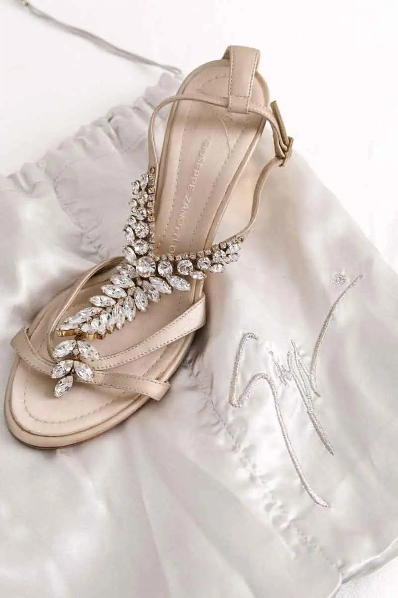 Talons Giuseppe Zanotti Ecru en Cuir