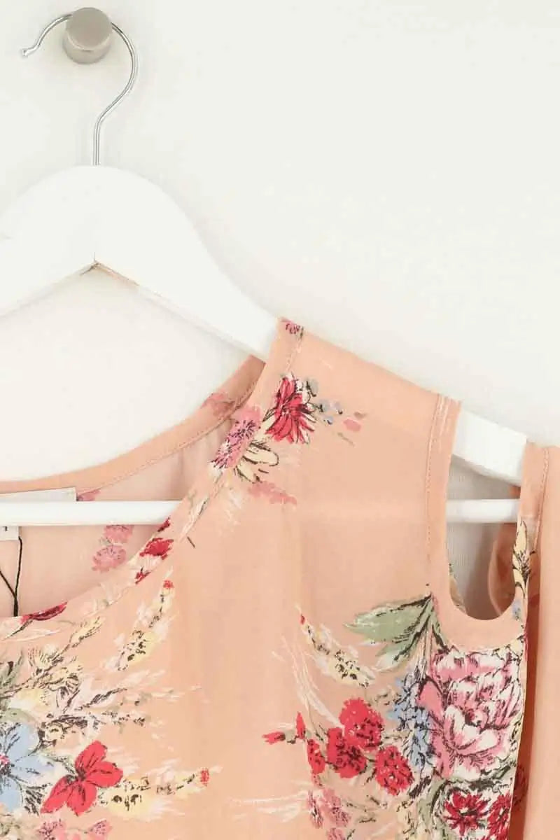 Blouse Maje Beige en Synthétique