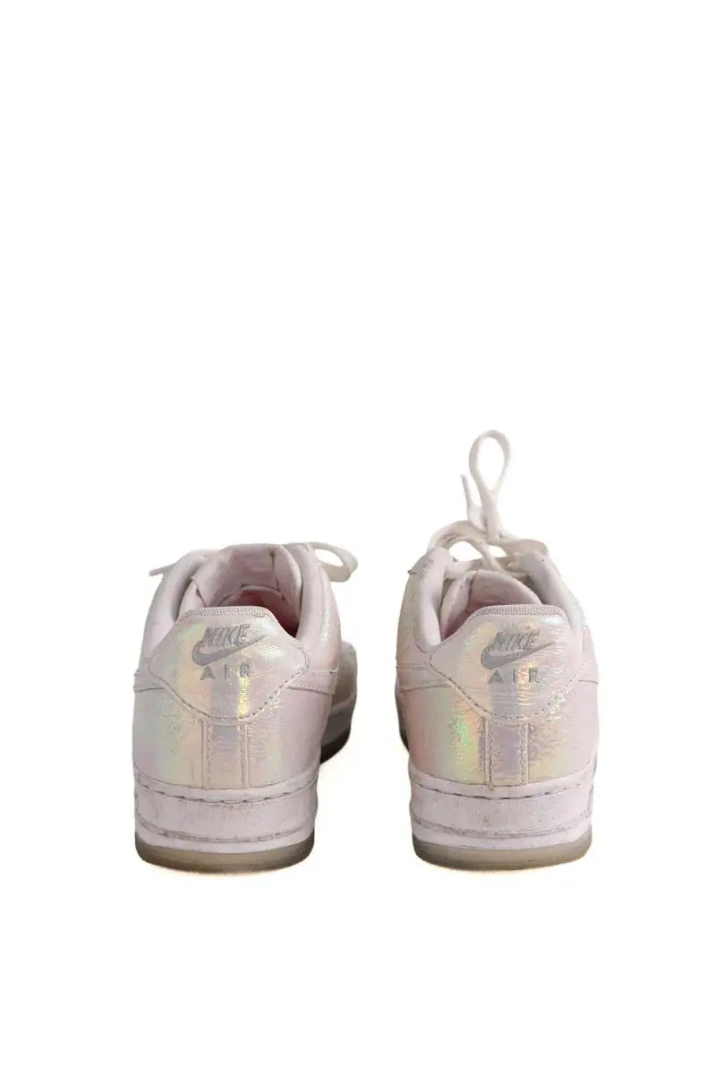 Baskets Nike Argent en Cuir