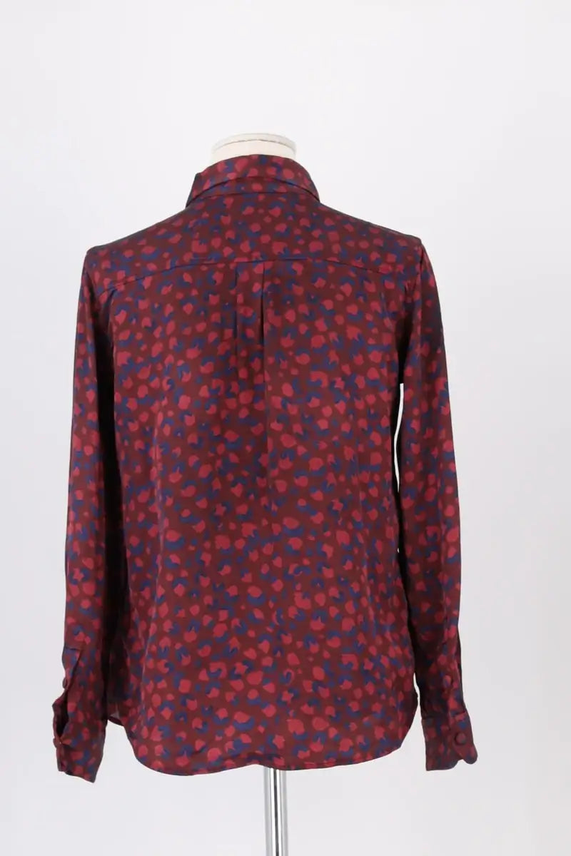 Chemise Soi Bordeaux en Viscose