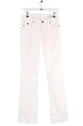 Jean droit Sandro Blanc en Coton, taille S - Seconde Main